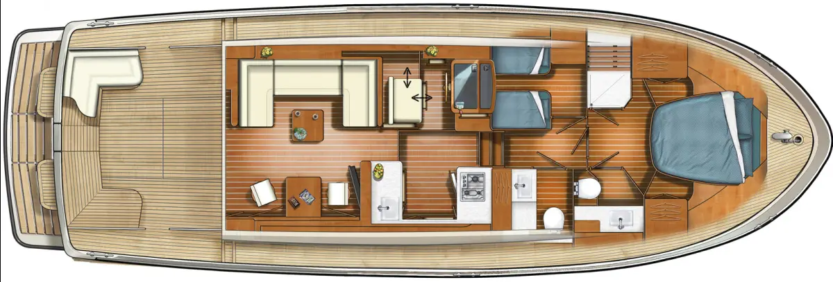 Layout pre owned Linssen Grand Sturdy 45.0 Sedan
