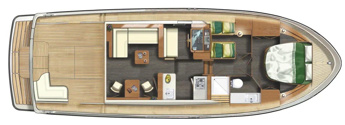 Linssen 40 SL Sedan layout